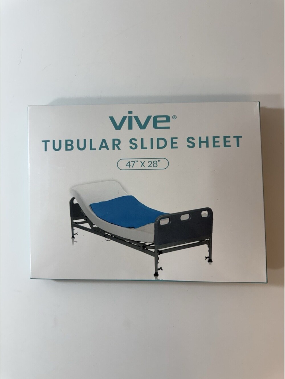 vive Tubular Slide Sheet 47” x 28” Patient Transfer Sheet Blue Durable EUC